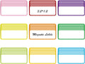 54pcs(3.2 x 1.2) Magnetic Dry Erase Labels，Magnets Sticker，11 Colors Reusable Erasable Cards Name Tags for Home, Refrigerator, Office, Student Lockers