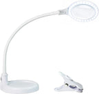 Brightech LightView Pro Flex 2 in 1 Magnifying Desk Lamp, 2.25x Light Magnifier, Adjustable Magnifying Glass with Light for Crafts, Reading, Close Work