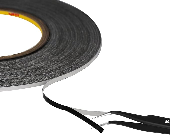 Kaisiking 5mm / 10mm x 50M Double Sided Adhesive Tape LCD Touch Screen Tape Phone Repair Tape with 1 Tweezers for Cell Phone, iPad, Tablets, Laptops, Camera, LCD Screen
