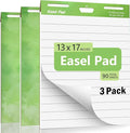 Sticky Easel Pad, Anchor Chart Paper, Our Sticky Easel Pads measure 13 x 17 inches, Featuring Self-stick Chart Paper Designed with Exceptional Adhesion Perfect for Teachers, Professionals, and Educators Alike, 30 Sheet/Pad, 3 Pads (1, Line)