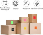 PATIKIL 3 x 5 Inch Rectangle Inventory Color Coding Labels 1 Roll, Square Self-Adhesive Inventory Label Stickers for Office Home Organization Name Tags, 500 Per Roll, Red