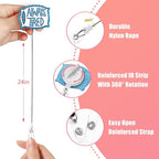 Aoryalps Retractable Badge Reel Holder Retractable with ID Clip for Nurse Nursing Name Tag Card Nursing Student Teacher Doctor Medical Assistant Work Office Clip-Gifts for Nurse
