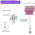 2pc Nurse Badge Reel, Funny Cute Work Badge Holder with Retractable Clip, Pediatric Badge Buddy,RN LPN CNA MA Medical Worker Teacher Doctor Nursing Student ID Name Badge Clip Accessories