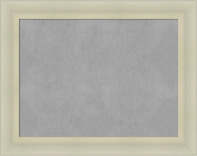 Amanti Art Silver Framed Magnetic Board 23x29 Medium Vision Board for use with Magnets, 100% Metal Sheet to Display Items as Office Decor or for Home Organization in mudroom, Kitchen or Kids Room