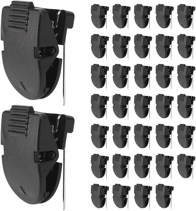 DIICCYO 36 Pcs Cubicle Clips for Fabric Panel Cubicle Accessories, Plastic Cubicle Hooks Pins Fabric Partition Panel Wall Clip, Fabric Partition Hooks for Hanging Photos Notes Memos Organization Decor