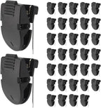 DIICCYO 36 Pcs Cubicle Clips for Fabric Panel Cubicle Accessories, Plastic Cubicle Hooks Pins Fabric Partition Panel Wall Clip, Fabric Partition Hooks for Hanging Photos Notes Memos Organization Decor