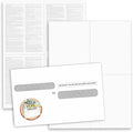 NextDayLabels - W-2 4-Up Employee Tax Forms, Instructions on Back" for 2025, for Laser/Inkjet Printer. Compatible with QuickBooks and Accounting Software ETC. (Pack of 25 Sheets & Self Seal Envelopes)