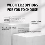 Custom Office Name Plate for Desk, Desk Name Plate Personalized, Personalized Gifts for Women, Appreciation Gifts for Employee Coworkers Boss Teacher, Office Accessories (Logo/Image)