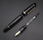 JINHAO X159 Fountain Pen (F Nib 0.5mm, Black with Gold Clip)