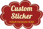 100-500 Pcs Custom Stickers Personalized Labels with Any Design Image Logo Text for Business Logo Thank You Labels,1/2/3/4 inch Customized Stickers(Cloud)