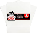 Board Geeks Mini Dry Erase Board for Kids, 3-Pack - 9x12-Inch Small White Boards for Students and Teachers - Double-Sided, Portable, and Easy-to-Clean Writing Boards for Classroom, Office, or Home