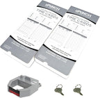 uPunch HN2500 Calculating Time Clock Bundle for Small Business: Auto Align Employee Time Tracking System with 100 Time Cards, Ribbon, and Keys