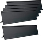 5 Pack 2" x 10" Aluminum Desk Name Plate Holders,Office Business Desk Sign Holder for Meeting Room or Other Business Event (Black)