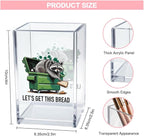 Vgrti Let痴 Get This Bread Acrylic Cosmetic Pencil Pen Holder Cup, Funny Raccoon Pen Holder Cup, Raccoon Gifts Sarcastic Motivational Work Gifts for Women Men Coworkers Friends Entrepreneurs Boss
