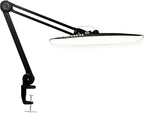 Neatfi XL 2,200 Lumens LED Task Lamp, 20W, 182 Pcs SMD LED, Dimmable, 4 Level Brightness, 3 Light Modes, Desk Light for Home, Office, Workbench (CCT, Black)