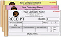 Custom Invoice Book in 3-Part /2-Part Receipt Book with Carbon Copies Personalized Carbonless Service Invoice Form Books Sales Order Book with Company Name Logo Address,H3-Receipt Book