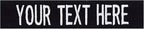 Custom Uniform Name Tapes Solid Colors. Made in The U.S.A. Ships Under 24 Hours. Black Webbing, 5 Inch Hook Fastener (Uniform Ready Fastener)