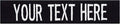 Custom Uniform Name Tapes Solid Colors. Made in The U.S.A. Ships Under 24 Hours. Black Webbing, 5 Inch Sew on