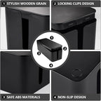TuweChen Cable Management Box - Large Cable Organizer Box to Hide Wires & Power Strips, TV & Desk Computer Wires, Cord Organizer Box for Home & Office, Black