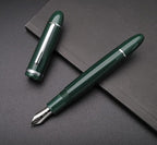 JINHAO X159 Fountain Pen (EF Nib 0.38mm, Dark Green with Silvery Clip)