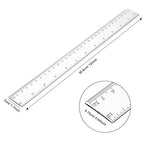 Eboot 50 Pack 12 Inch Rulers Bulk Clear Plastic Ruler Measuring Tool for Kids Student School Office