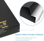 Lineco 11x14 Black Museum Archival Storage Box, Drop Front Design, 11 1/2 x 15 x 3 in. Acid-Free with Metal Edge. Preserves Picture Longevity, Organize Photos or Documents, Crafts, DIY.