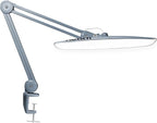 Neatfi XL 2,200 Lumens LED Desk Lamp with Clamp, 24 Watt Bright Architect Task Lamp, 20 Inches Dimmable Computer Light, Adjustable Desk Light for Home, Office, Crafts, Nails & Hobbies (Non-CCT, Gray)