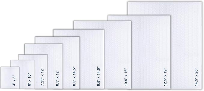 7.25x12 inches Poly Bubble Mailer Self Seal Bubble Shipping Envelopes 2.5 Mil 100 Pack