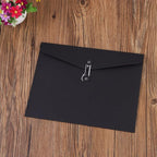 10pcs A4 Kraft Paper Envelopes Portfolio Foolscap File Folders Document Folder with String Fastener Closure Wallet Pockets File Bags Storage Pouch Paperwork Organizer Bag for Office School Home