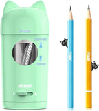 AFMAT Electric Pencil Sharpener, Fully Automatic Pencil Sharpener for φ7-8mm No.2/Colored Pencils, Auto in & Out, Rechargeable & Cordless, Hands-Free Colored Pencil Sharpeners for Classroom Home PSX9