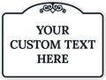 Custom Decorative Sign, Personalized Metal Sign for Driveway, Home, Airbnb, Door Plaque,White Background Black Border Sign, 18x24 Inches, ACM, Fade Resistant, Made in USA by Sigo Signs