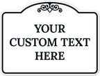Custom Decorative Sign, Personalized Metal Sign for Driveway, Home, Airbnb, Door Plaque,White Background Black Border Sign, 18x24 Inches, ACM, Fade Resistant, Made in USA by Sigo Signs