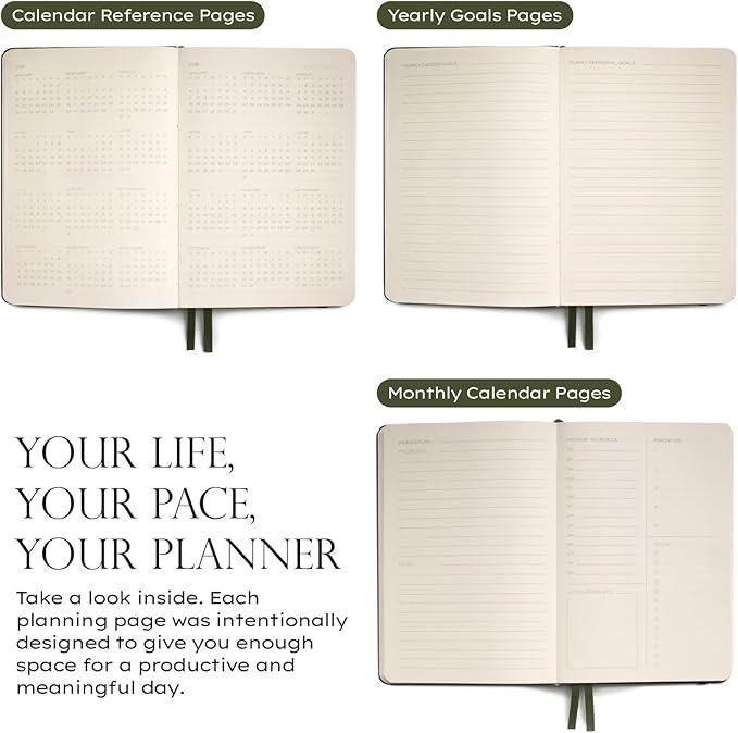 Anecdote 2026-2027 Planner: A Monthly, Weekly & Daily Planner with Calendar | 8.5" x 5.2" | Hardcover To-Do List Organizer, Planning Your Success, Start Anytime, Achieve Productivity Goals (Dutch Blue)