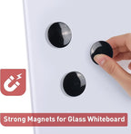 36 Pcs TOWON Strong Magnets for Glass Whiteboard, Dry Erase Board Magnets, Large, Round, Black Rare Earth Magnet for Classroom Kitchen Office Accessories