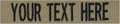 Custom Uniform Name Tapes Solid Colors. Coyote Tan Fabric, 3.5 Inch Hook Fastener (Uniform Ready Fastener)