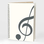 MAXCURY Blank Sheet Music Composition Manuscript Staff Paper Art Music Notebook Black 100 Pages 26x19cm (White/Grey Green)