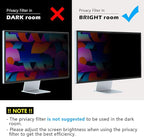 FILMEXT [2-Pack[2022 New] 27 inch privacy screen for monitor compatible with Apple Studio Display 27" Only,Removable Computer Monitor Privacy Screen Shield Anti Blue Light Filter