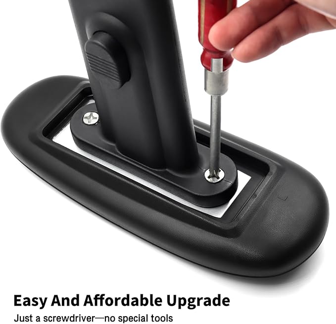 Universal Office Chair Arm Rest Replacement Pads -Ergonomic Arm Pads with 4" Mounting Hole Distance, Soft PU Surface & Durable Steel Inserts – Fits Most Office & Gaming Chairs (Set of 2)