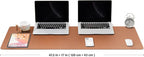 Large Cork Desk Mat - 47.2"x 17" Desk Pad for Office and Home - Ideal for Large Mouse Pad and Desk Mats on Top of Desks(Brown)