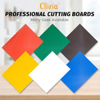 CMI Commercial Grade Cutting Board for Kitchens,Cutting Board Set,Plastic Chopping Board,18 x 12 x 1/2 Inch, Multi-Color 6 of Pack Set,NSF Certified,for Vegetable Meat or Cheese