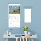 Graphique 2026 Monet Wall Calendar | 12” x 12” | Thick Paper | Home & Office Organizer | Large Monthly Grid | 3 Languages & Marked Holidays | 4 Month Preview Page for 2027
