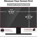Pozlle 21.5 Inch Computer Privacy Screen Shield [2 Pack] for 16:9 Widescreen Desktop Monitor - Anti-Glare Blue Light Privacy Filter and Anti Spy Privacy Screen Protector Film