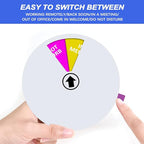 Office Door Sign,6 Inch,Do Not Disturb,Come in Welcome,Back Soon,in A Meeting,Out of Office,Working Remotely Symbol,Magnetic Door Sign for Workspace, Conference Room Any Room That Needs Privacy-Silver
