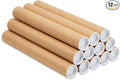 Stockroom Plus Mailing Tubes - Secure Poster Storage - Art & Blueprint Tube Organizer - Versatile Document Organizer - 1.5 x 12 in, Pack of 12, Brown
