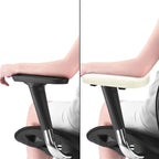 MOSISO Chair Armrest Pads (2 Pack), Memory Foam Home/Office Chair Arm Rest Covers Comfy Computer Gaming Elbow Cushion Removable Washable Elbow Support Forearm Pressure Relief, Beige