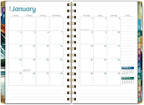 HARDCOVER 2026 Planner, 5.5"x8": 14 Months (November 2025 - December 2026), Daily Weekly Monthly Planner, Yearly Agenda, Bookmark, Pocket Folder and Sticky Note Set (Lake View)
