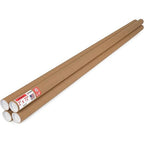 Paclord 2" x 72" Heavy-Duty Reinforced Cardboard Mailing Tube, Pack of 4 Tubes with 8 Caps – Secure USPS Approved – Great for Shipping and Storing of Prints, Artwork, Posters or Documents