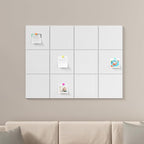 Baysola Large Cork Boards for Walls – 48" x 36" Self Adhesive Felt Wall Tiles, Ideal for Office Wall Organizing Bulletin Board, Easy to Install Cork Boards Felt Board