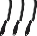 KMOSENIA Cleaning Brush - 3 Pcs Hard Bristle Crevice Cleaning Brush, Grout Brush, Scrub Brush Cleaning Supplies, Gap Cleaning Tools for Bathroom Kitchen Toilet Window Track (3, Black)