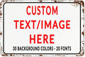 Custom Sign Personalized Custom Metal Sign, Customize For Office, Business, Workplace, Office, Home, Delivery Signs 8x12